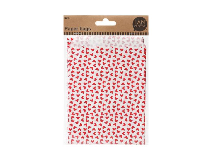 Papiertüten Herzen 25 Stück