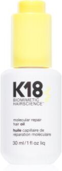 K18 Molecular Repair Hair Oil óleo seco nutritivo para cabelo danificado e quebradiço 30 ml. Molecular Repair Hair Oil