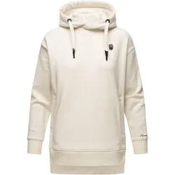 NAVAHOO Damen Kapuzensweatshirt Kuscheliger Hoodie mit Oversize Look Silberengelchen