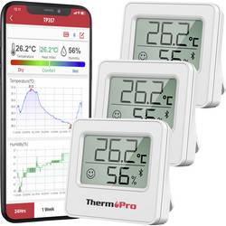 ThermoPro Funk-Thermo-/Hygrometer Weiß TP357-3 3 St.