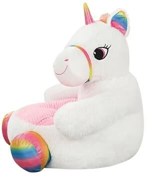 Inspire Curations Cartoon Plush Animal Sofa Chair For Kids, Soft Baby Floor Seat (Teddy Bear, Panda, Unicorn, Duck) unicorn stuffed Sofa