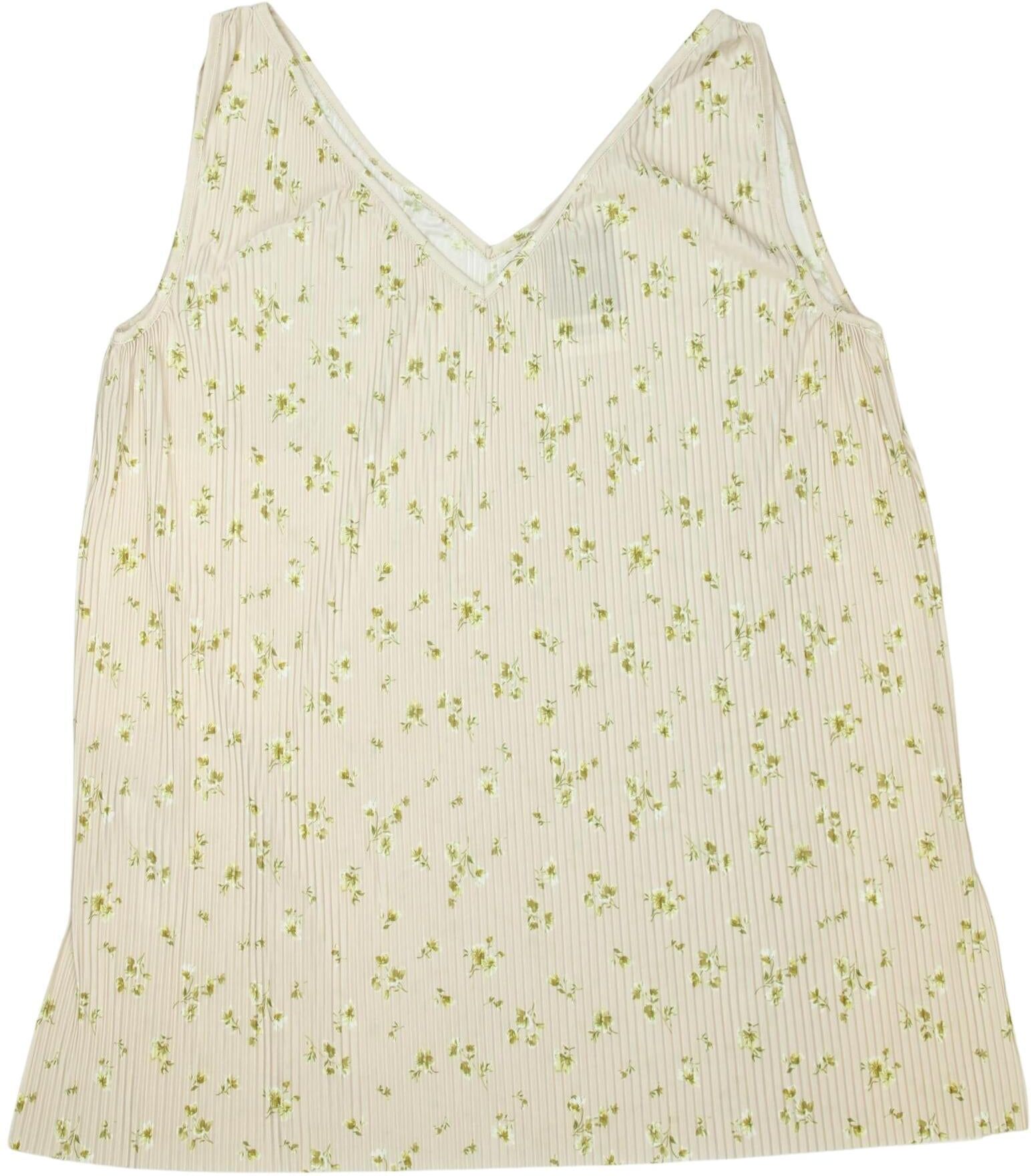 Mango Damen Top, Mehrfarbig, Gr. L, Synthetik - Second Hand