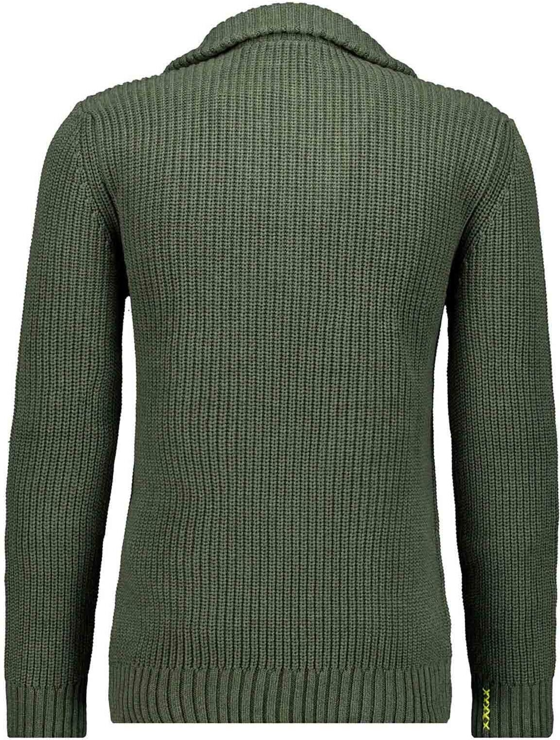 Rundhalspullover RAGMAN, Herren, Gr. 56, grün (khaki, 308), Strick, 100% Baumwolle, Pullover Rundhalspullover khaki, 308 56