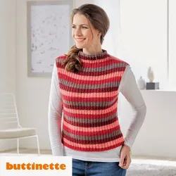 Strickanleitung – Figurnaher Slipover Perle color