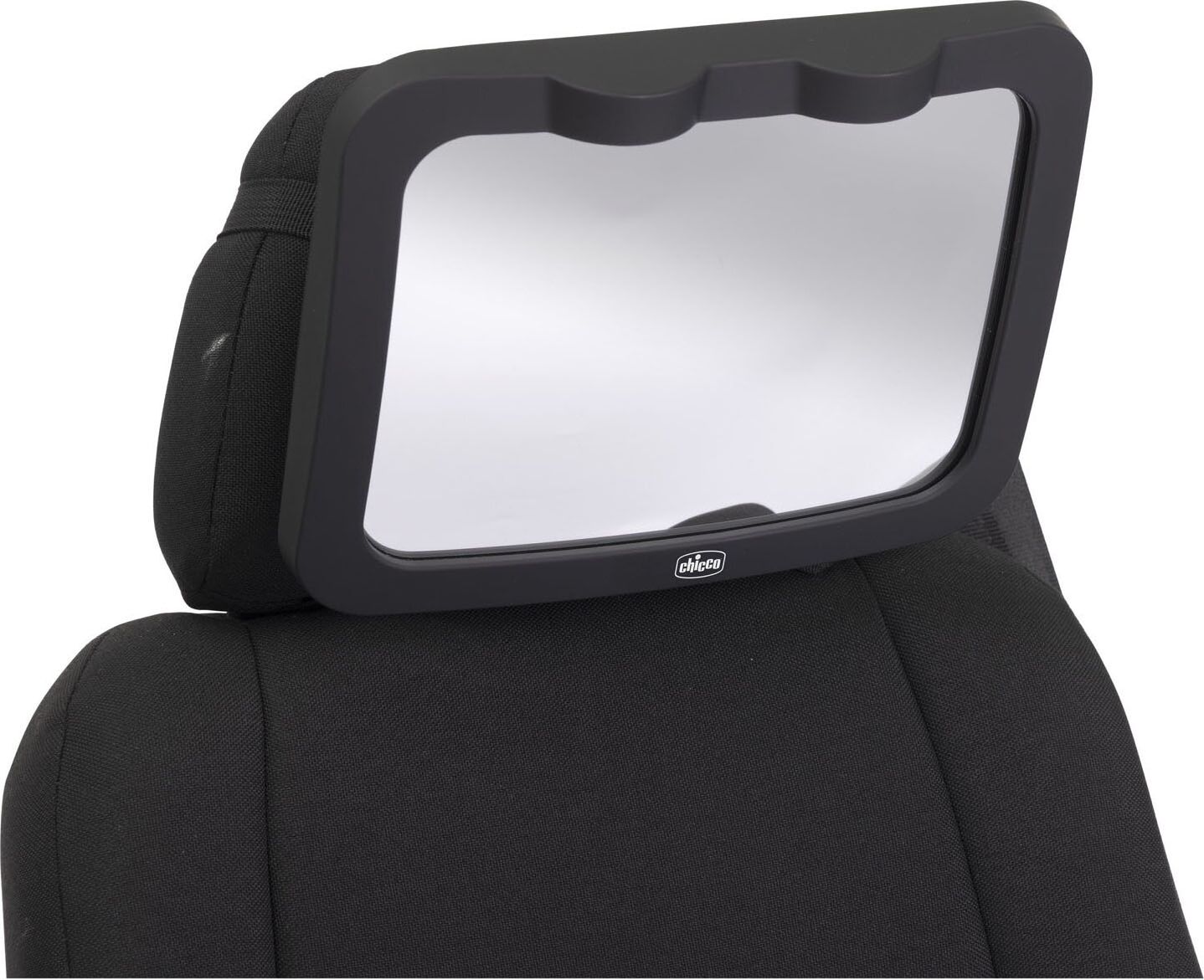 LED-Lichtspiegel CHICCO "Rücksitzautspiegel", Baby, schwarz, Kunststoff, Spiegel LED-Lichtspiegel schwarz Einheitsgröße