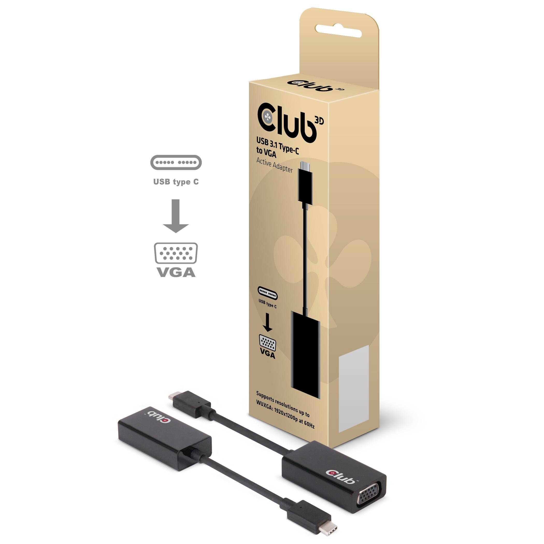 Club 3D CAC-1502 USB-C / VGA Active Adapter