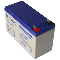 Ultracell UL7-12 Blei-Akku 12 Volt 7,0 Ah mit Faston Kontakt 187, 4,8mm