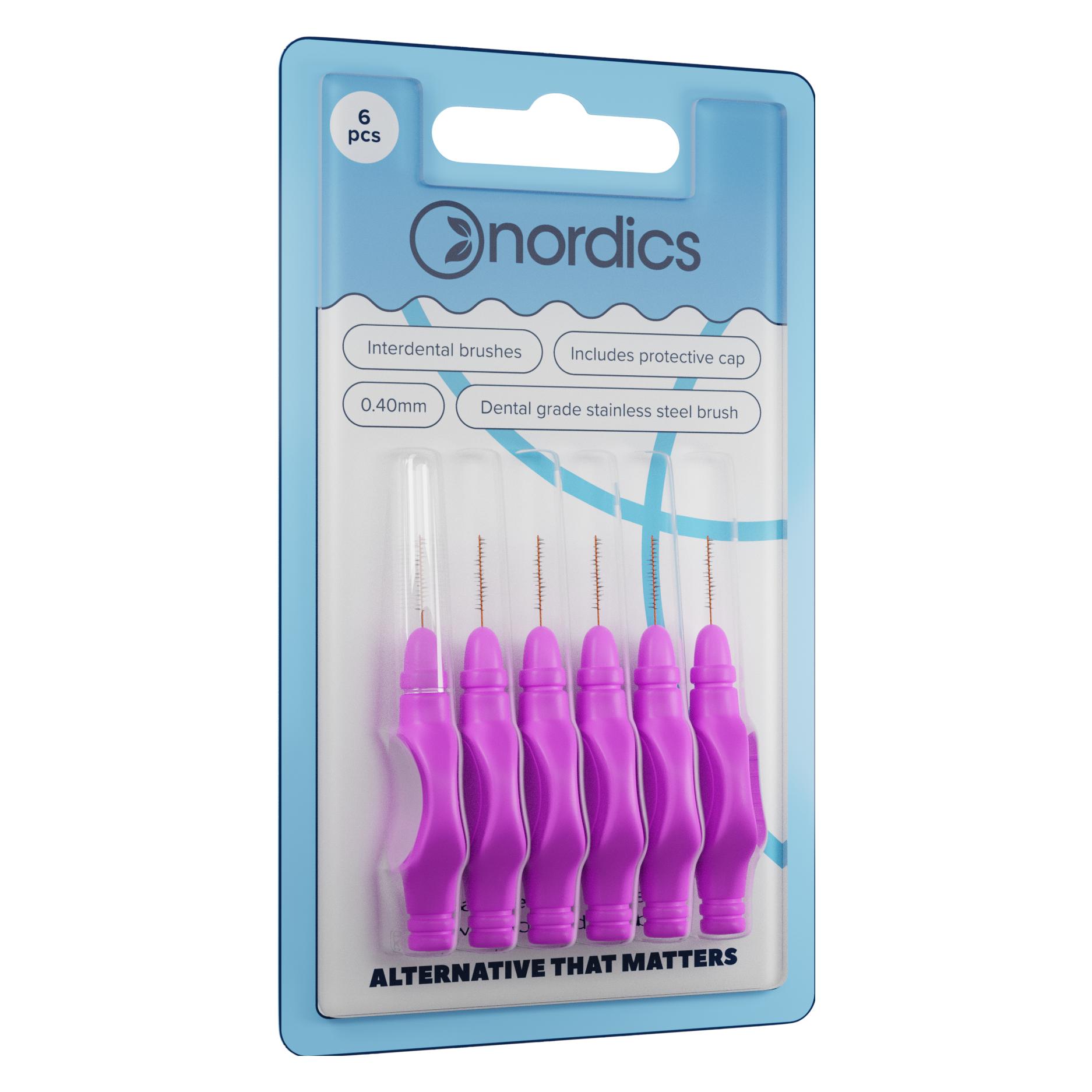Nordics Öko Interdentalbürsten Sticks 0,4mm (6x, 0.40 mm) (53487725)
