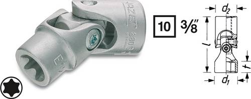 Hazet Gelenk-Steckschlüsseleinsatz 3/8 (10 mm) 880G-E10