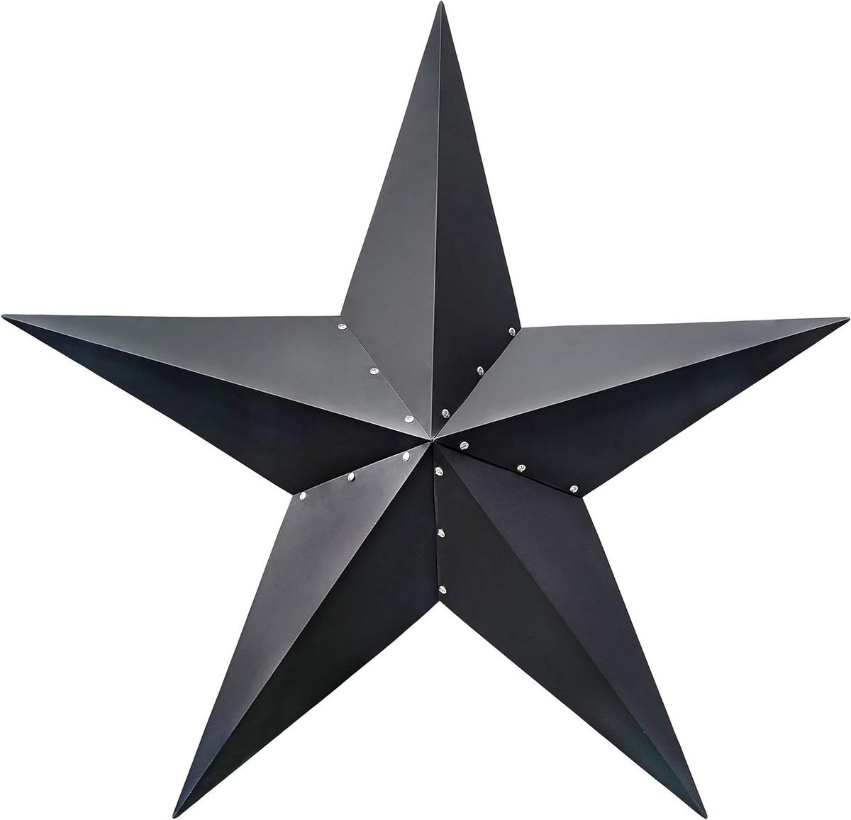 Grote Schuurster Metalen Ster Decoratie Zwart Wanddecoratie Buiten Hoogte: 122 cm