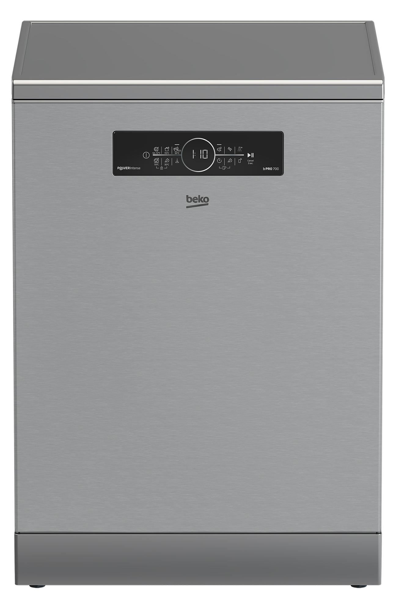Beko BDFN36561XP Geschirrspüler 15 Maßgedecke homeWhiz App Edelstahl