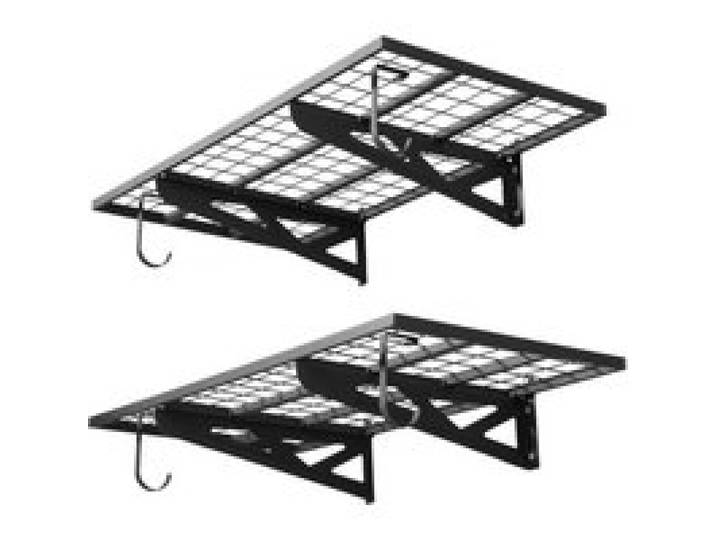 VEVOR 2er-Set Garagenregal 1219x620x210 mm Werkzeugaufbewahrung 113 kg pro Schicht Werkzeughalter Wand 1219x620 mm Regalfläche Aufbewahrungsregale Metallregal Werkzeug Organizer Wandregale