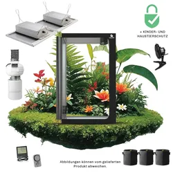 Caluma Growset Ambient (60 x 120 cm, 2 x 150 W Premium-Lüftungsset) - 2 x 150 W, PrimaKlima-Lüftungsset