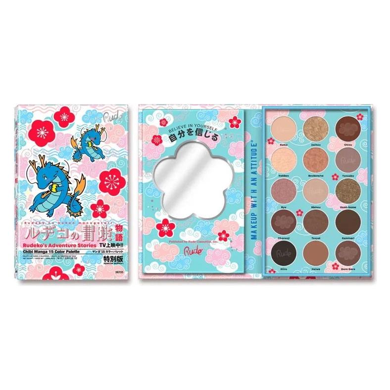 Rude Cosmetics Rudeko's Adventure Stories, Lidschattenpalette, 15 Farbtöne (74847623)