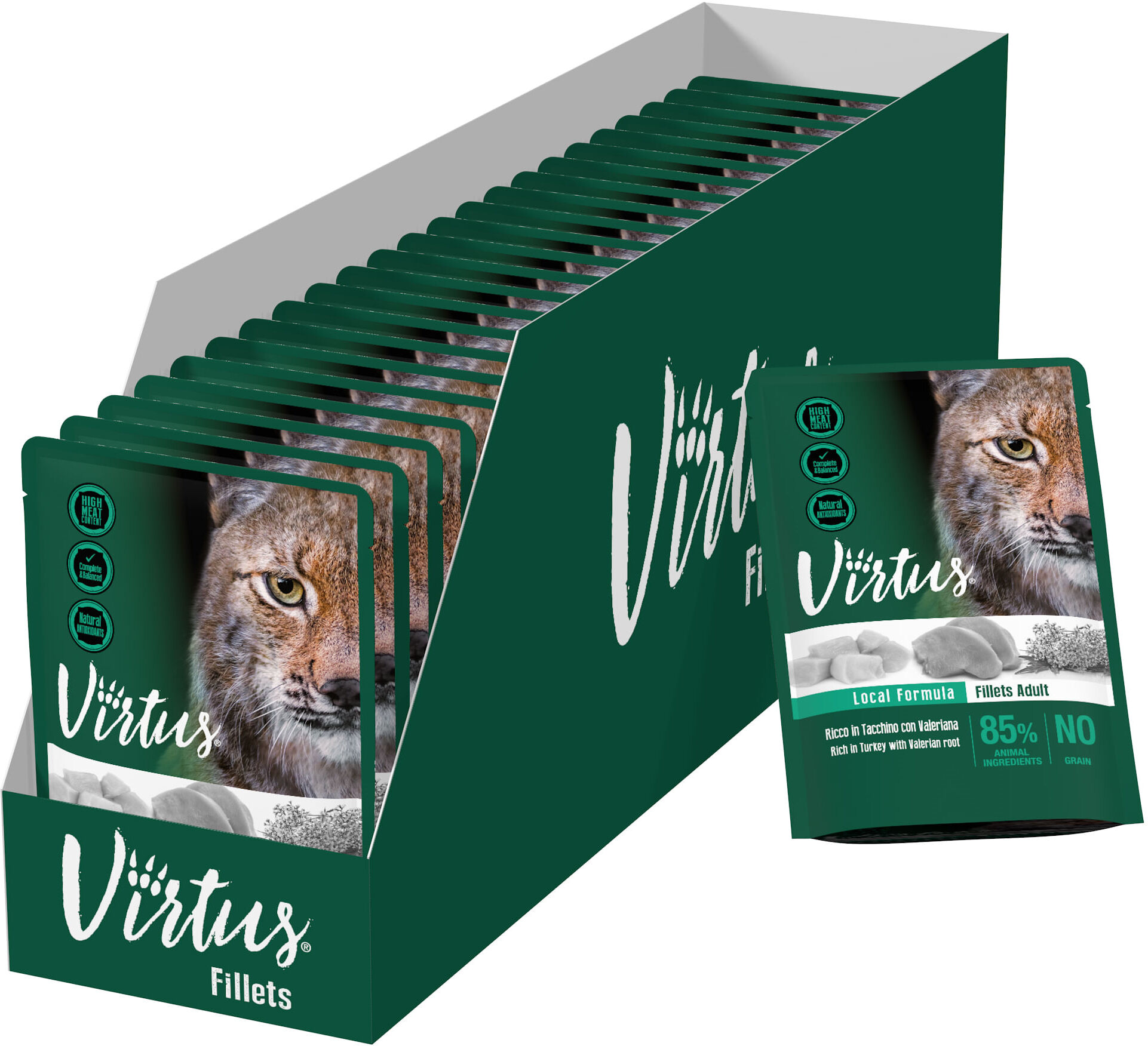 Virtus Cat Busta Multipack 24x85G TACCHINO