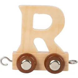 small foot, Holzbuchstaben + Stoffbuchstaben, – Holzbuchstabenzug – R – 12 Stück