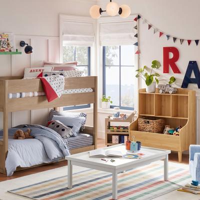 WILK Kids Storage Organizer, Toy Storage Cabinet, Bookshelf & Cube Shelf
