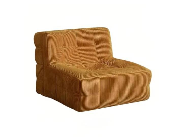 Xumh2024-3 Sitzsack Lazy Sofa Recliner for Wohnzimmer Balkon Einzelnes kleines Tatami Lounge Chair(Yellow)