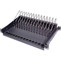 LogiLink SF100B 19 Zoll Netzwerkschrank-Geräteboden 4.5 HE Ausziehbar Schwarz
