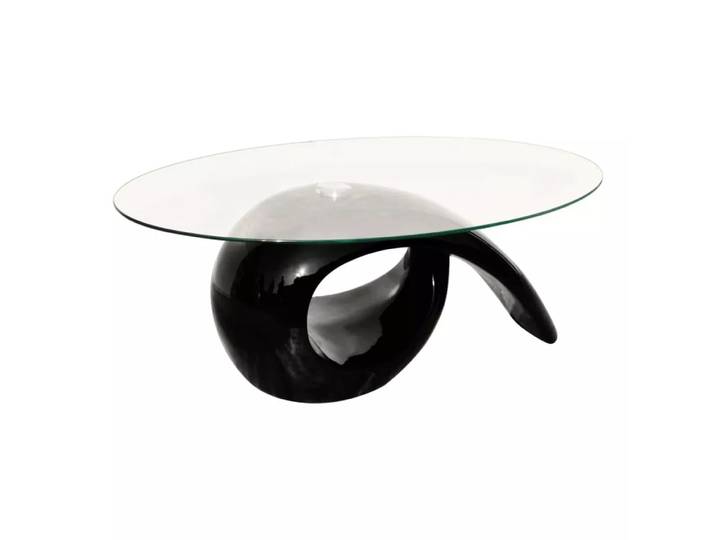 VidaXL - Couchtisch glas, One Size, Schwarz