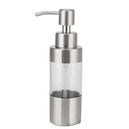 Garosa Zeepdispenser 150 ml - Transparante RVS dispenser voor keuken of badkamer