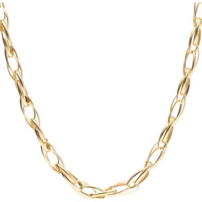 Goldkette LUIGI MERANO "Doppelankerkette, Gold 585", gold, Halsketten, Damen, 45cm, Gelbgold 585, Goldkette