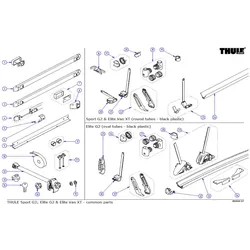 Thule Endkappen passend zu Fahrradträger Sport/Elite G1/G2