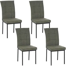 HTI-Living, Stühle, Stuhl Matthew Grün 4er-Set (4x)