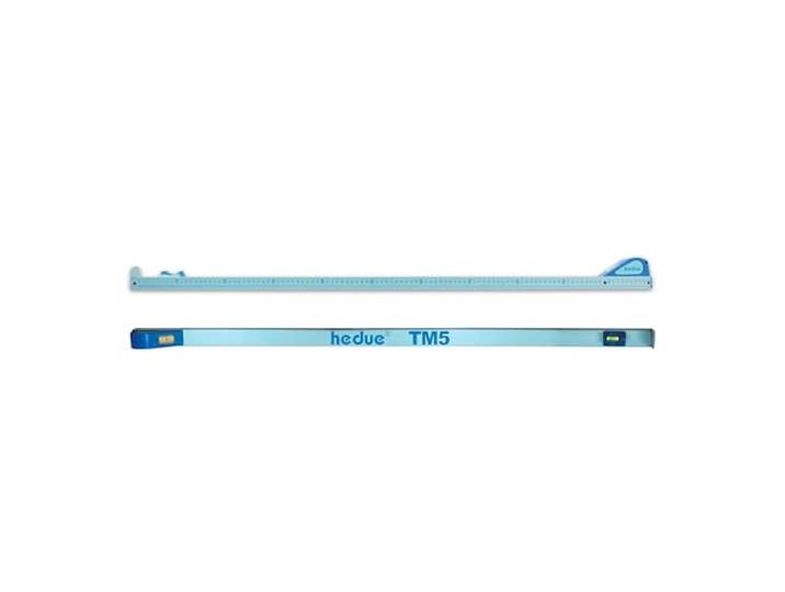 hedue® Teleskop Messstab TM5 - Messlatte 5m ausziehbar, 110-500 cm Teleskopmessstab zum Messen lichter Maße