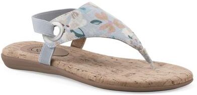 Women's Lifeway Sling back sandal by White Mountain in Light Blue Floral (Size 6 M)