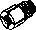 Hansa Rastbuchse lang weiss 59912158