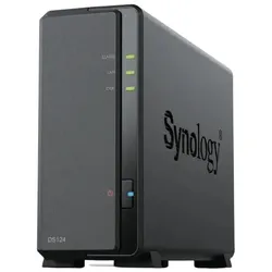 Synology DiskStation DS124 NAS & Speicherserver Desktop Realtek RTD1619B 1 GB DDR4 0 TB DiskStation Manager Schwarz