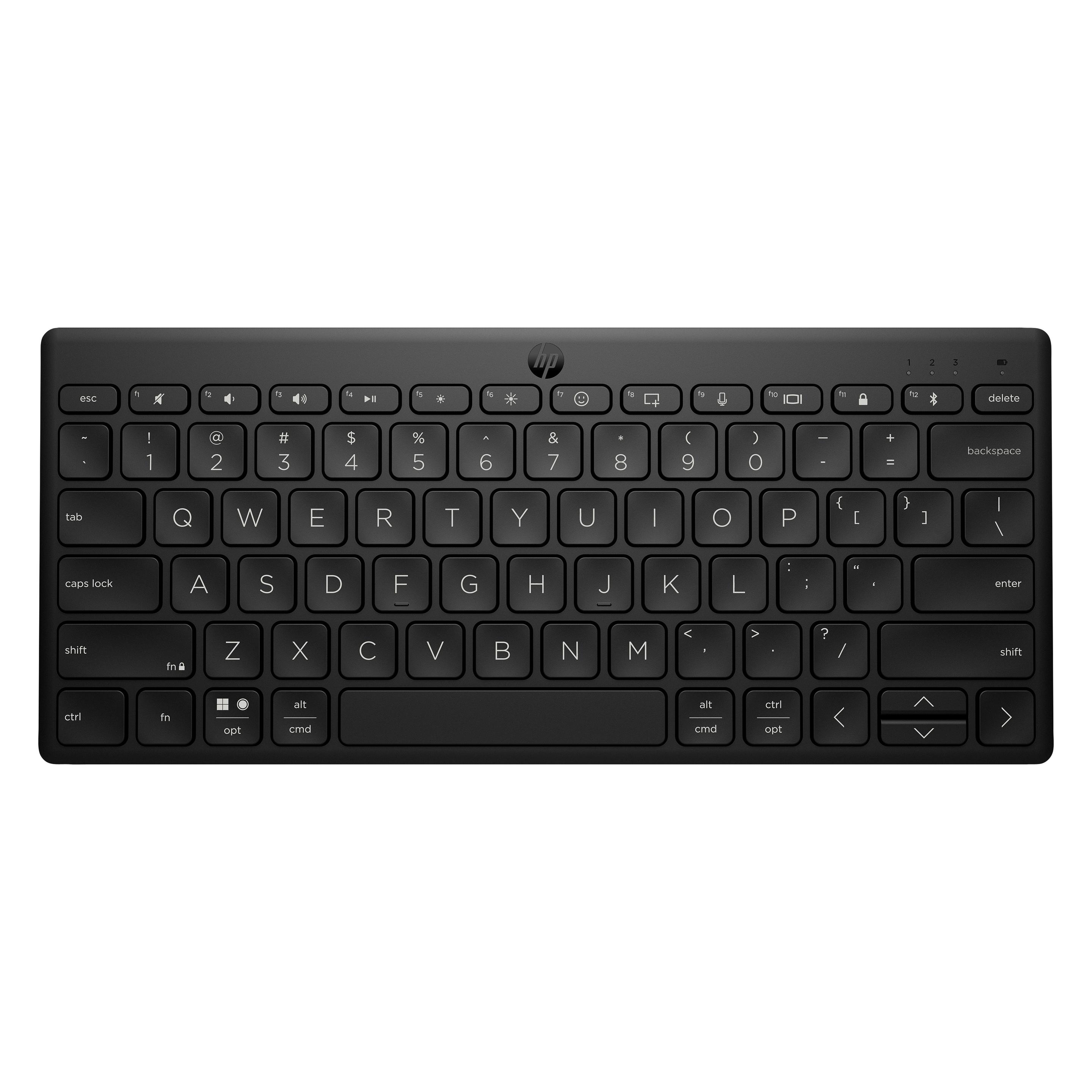 HP 350 Blk Compact Multi-Device Keyboard (US, Kabellos) (692S8AA#ABF)