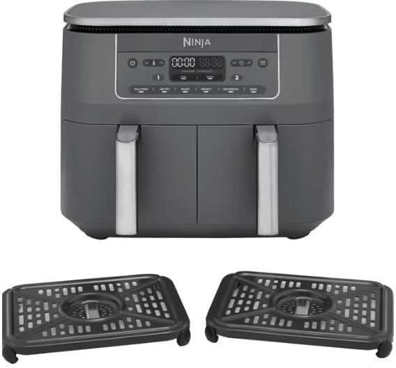 Ninja 2-Rums Airfryer - Dz300eu, 2.4kw, Metalg