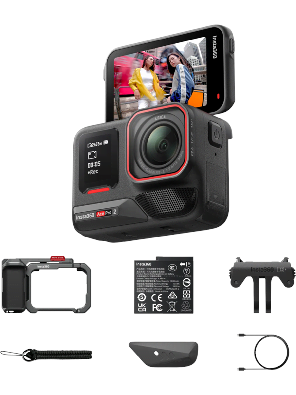 Insta360 Ace Pro 2 Single Battery Xplorer Bundle - Dark Gray