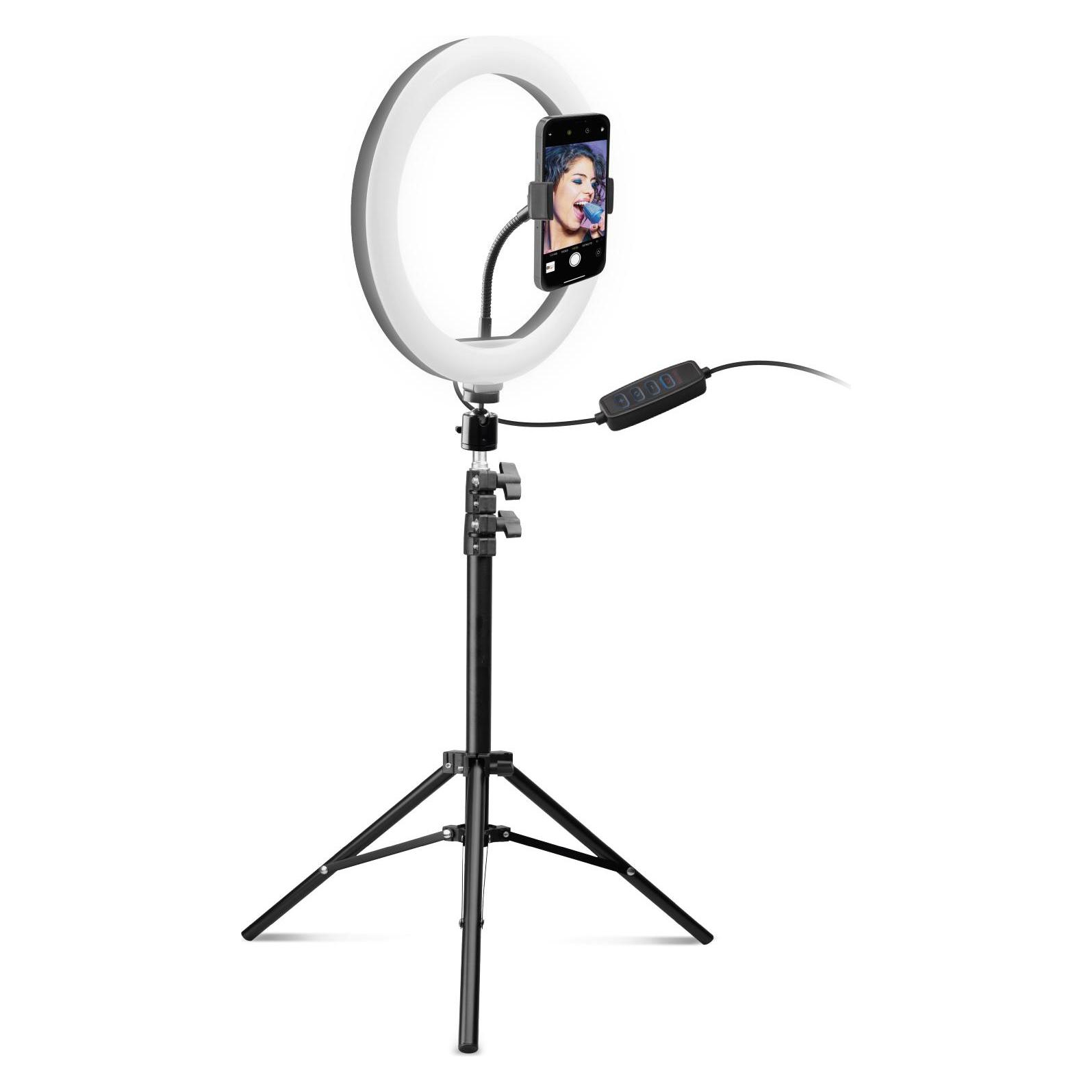SBS Selfie Ring Light mit Stativ (Ringlicht) (TESELFIERINGHIGH10)