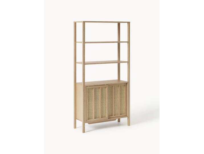 Hohes Regal Echo mit Rattan-Fronten