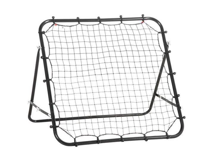 ComfortXL Rebounder De-18599 verstellbarer Winkel mit 20 elastischen Seilen, Schwarz, Metall, 80x96 cm, Freizeit & Co, Sport & Fitness