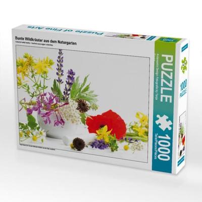CALVENDO Puzzle Bunte Wildkräuter aus dem Naturgarten 1000 Teile Lege-Größe 64 x 48 cm Foto-Puzzle Bild von Avianaarts Design Fotografie by Tanja
