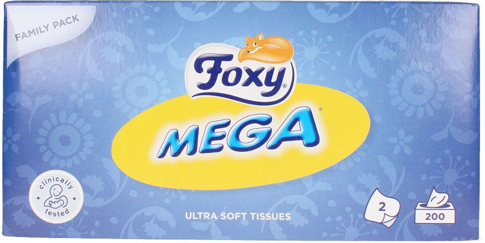 Foxy Facial Mega pañuelos 200 u