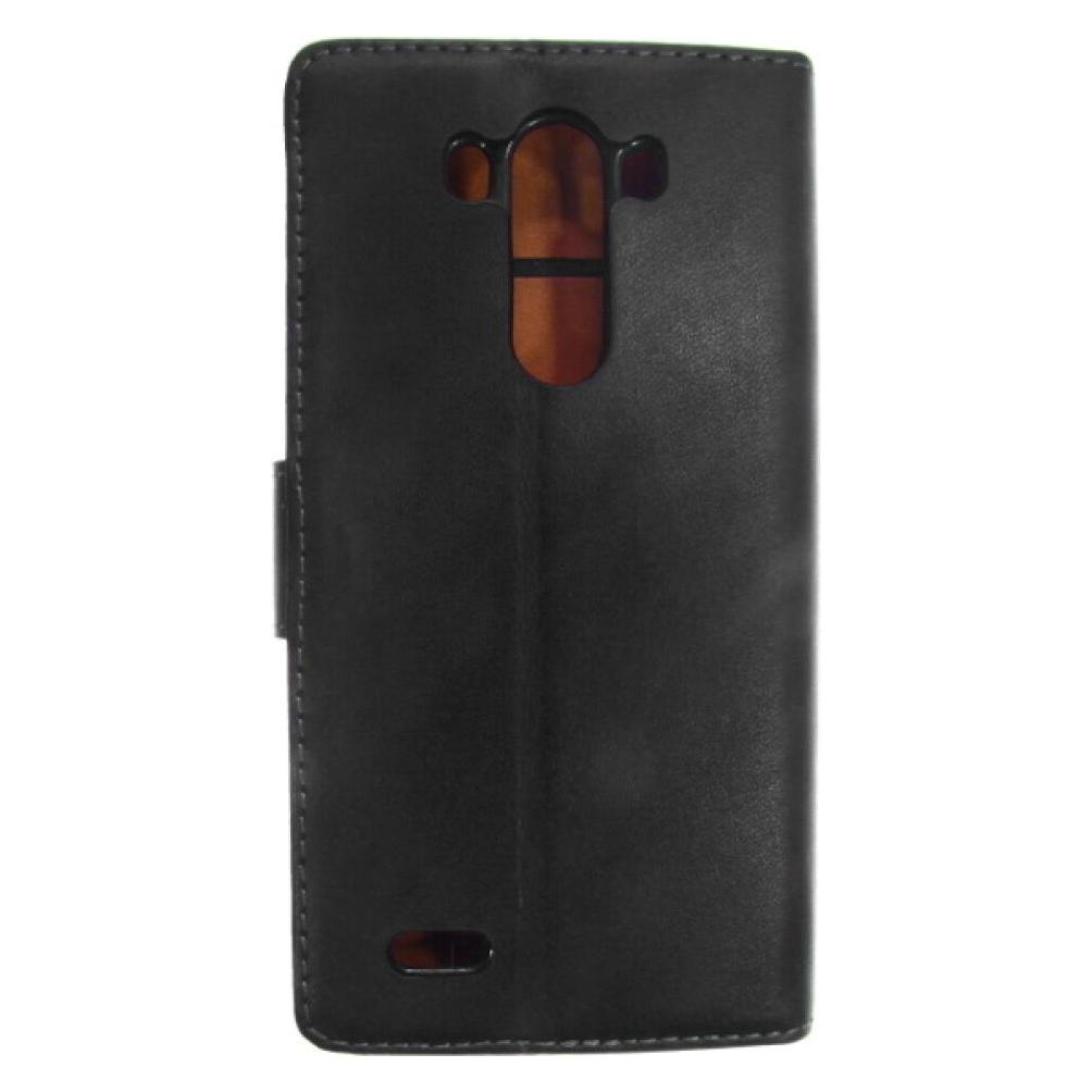 OEM Slim Leather Book Case for LG G3 - black 4250710554010 (LG G3) (25445320)