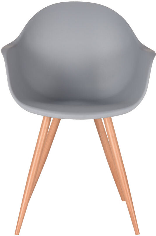 Isabelline 50 cm H Plastic Armchair Grey 85cm H X 58cm W X 54cm D