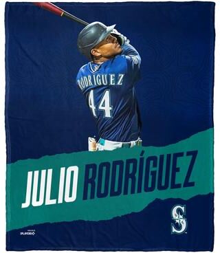 MLB Seattle Mariners Player Julio Rodriguez Silk Touch Throw Blanket