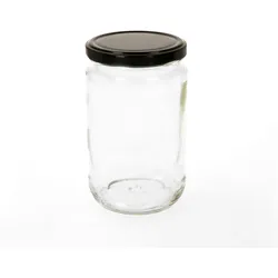 6er Set Rundglas 720 ml To 82 schwarzer Deckel incl. Diamant Gelierzauber Rezeptheft