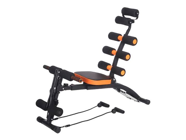 Bauchtrainer mit elastischen Bändern