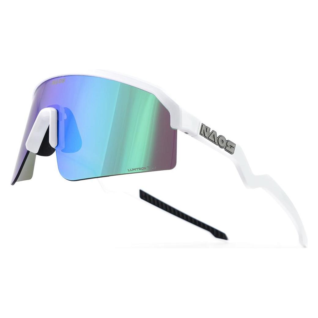 Naos Ziris Sportbrille (glanzweiss, Gruene Akzente) (67291079)