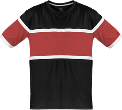 Badger Sport BS4980 United Top in Black/Red/White size 3XL   Cotton/Polyester Blend BG498000, 498000, 4980