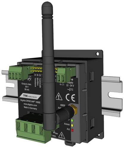 TDE Instruments DPM72-MP+-XBEE-DIN Hutschienenmessgerät