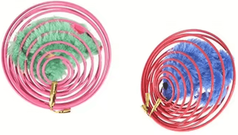 Inspire Curations BounceNest Stretchable Rat Ball Toys For Cats & Kittens 2pc Random Color