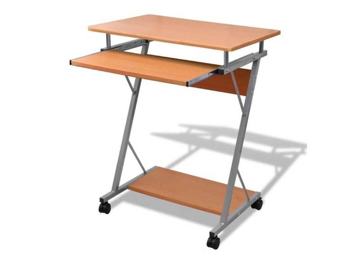 Bureau table meuble travail informatique brune pour ordinateur 0502122